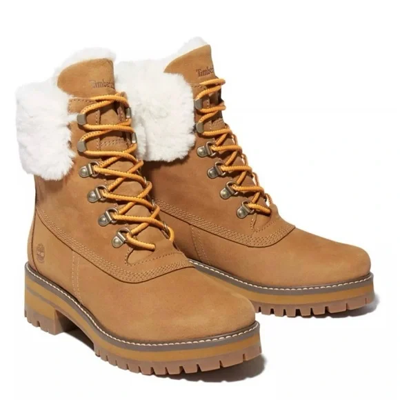 Timberland Courmayeur Valley Shearling Ankle Boots - Picture 3 of 14